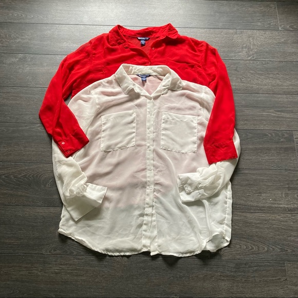 🌸5/$25🌸
 Bluenotes | Size L | Two Blouses - Picture 1 of 8